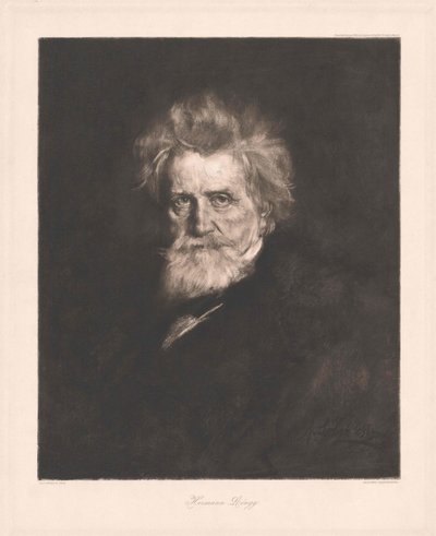 Hermann von Lingg (trykk) av Artist Unknown