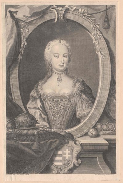 Den hellige romerske keiserinne Maria Theresa av Artist Unknown