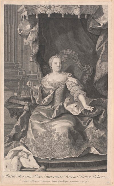 Den hellige romerske keiserinne Maria Theresa av Artist Unknown