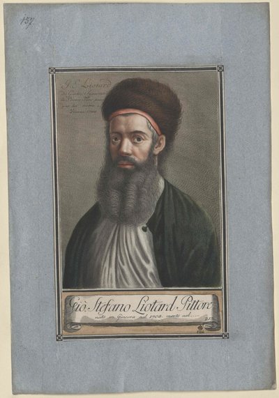 Jean Étienne Liotard (trykk) av Artist Unknown