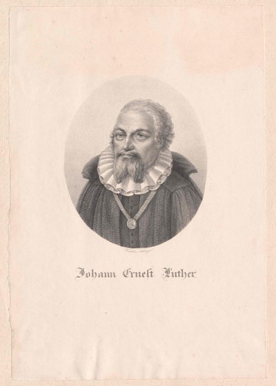 Johann Ernst Luther av Artist Unknown