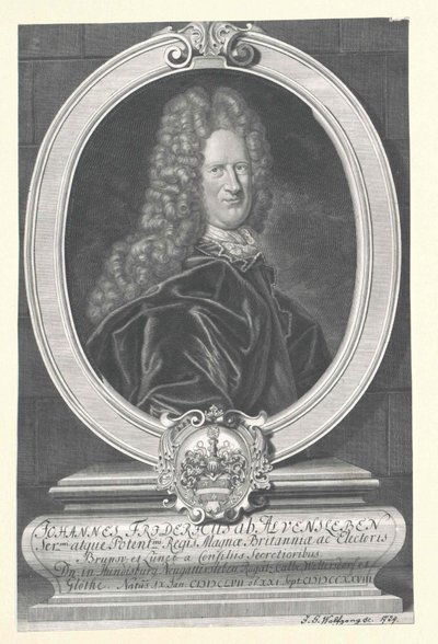 Johann Friedrich von Alvensleben (trykk) av Artist Unknown