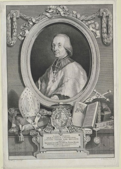 Johann Heinrich grev Frankenberg av Artist Unknown