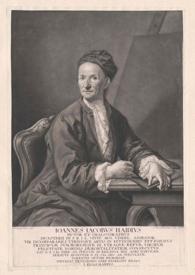 Johann Jakob Haid av Artist Unknown