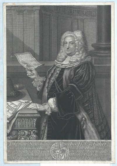Johann Sigismund Holzschuher fra Aspach og Harrlach på Thalheim av Artist Unknown