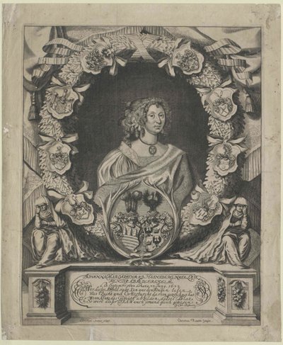 Johanna Margaretha von Lorenz-Adlershelm (trykk) av Artist Unknown
