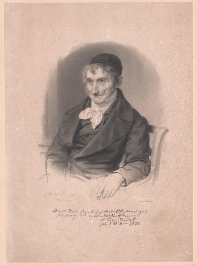 Karl Lebrecht Krutzsch (trykk) av Artist Unknown