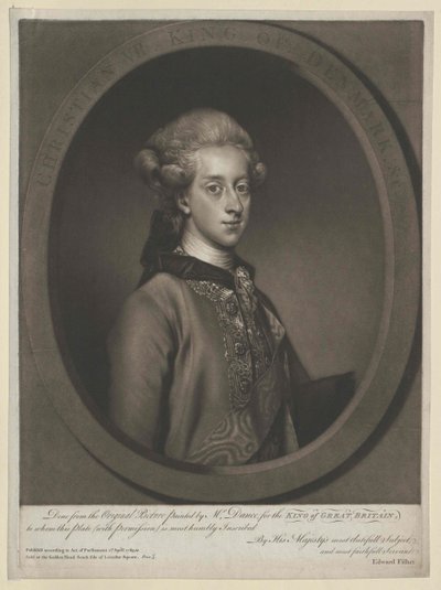 Danmarks konge Christian VII av Artist Unknown