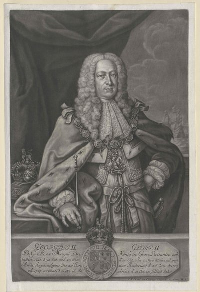 Kongen av England, kurfyrsten av Hannover, Georg II av Artist Unknown