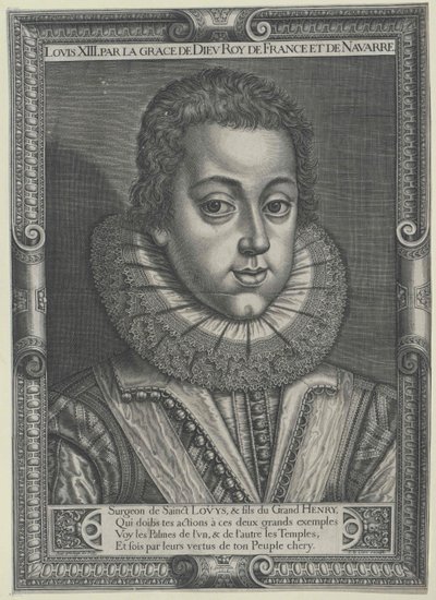 Frankrikes konge Ludvig XIII av Artist Unknown