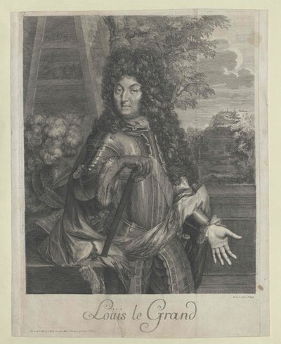Frankrikes konge Ludvig XIV av Artist Unknown