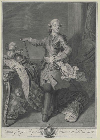Frankrikes konge Ludvig XVI av Artist Unknown