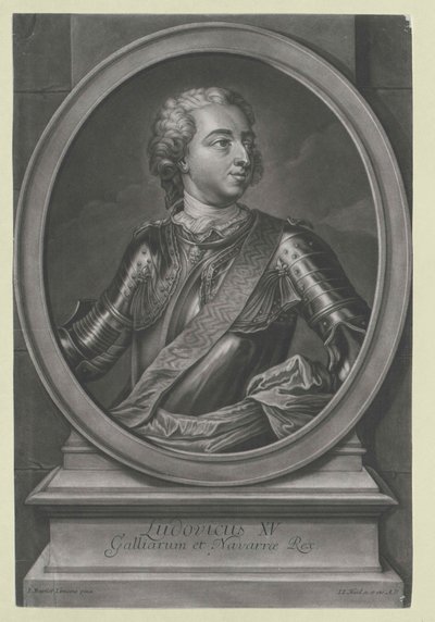 Frankrikes konge Ludvig XV av Artist Unknown