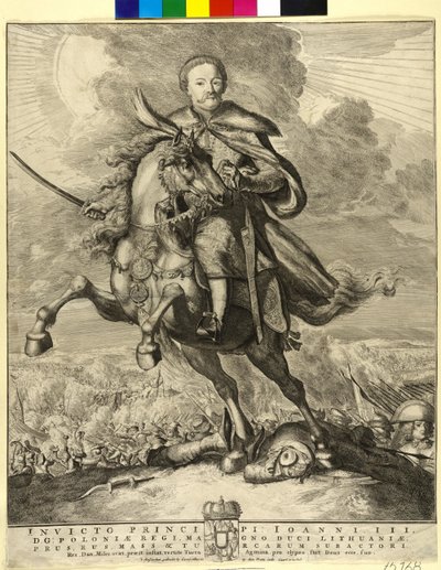 Kong Johann III Sobieski av Polen av Artist Unknown