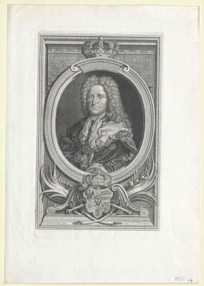 Kong Fredrik I av Preussen av Artist Unknown