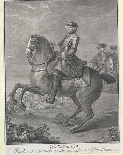 Kong Fredrik II av Preussen av Artist Unknown