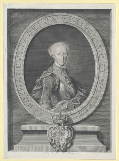 Kongen av de to siciliene, Ferdinand I av Artist Unknown