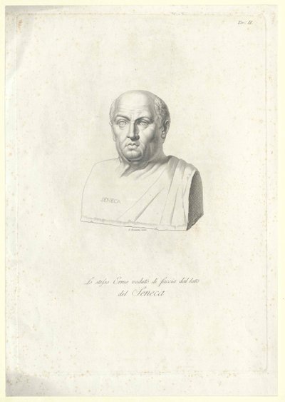 Lucius Annaeus Seneca (trykk) av Artist Unknown