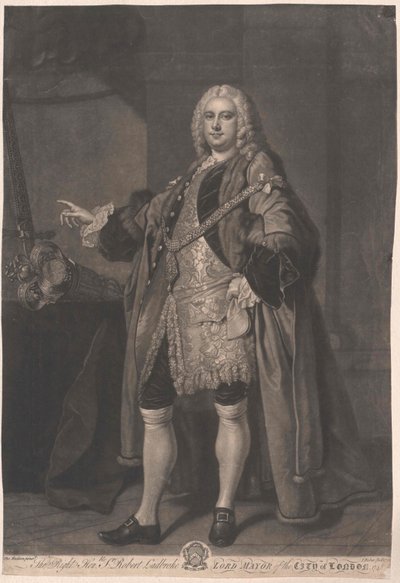 Londons ordfører Robert Ladbroke av Artist Unknown