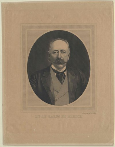 Moritz Baron Hirsch om Gereuth (trykk) av Artist Unknown