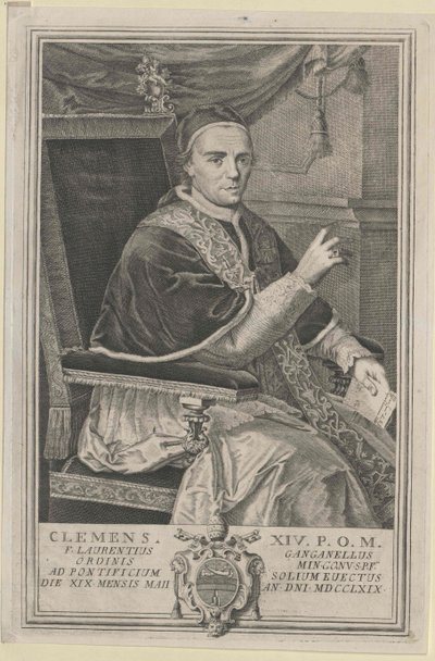 Pave Klemens XIV av Artist Unknown