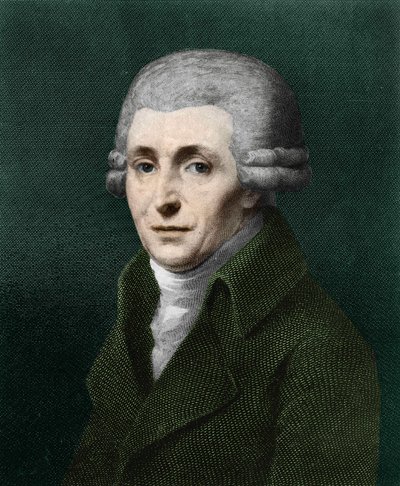 Portrett av Franz Joseph Haydn (1732–1809). av Artist Unknown