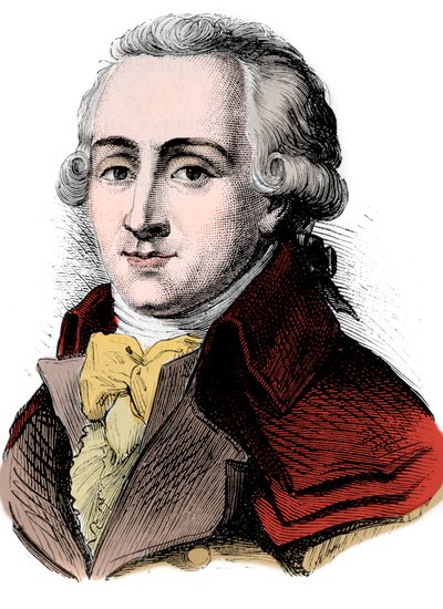 Portrett av Georges Couthon, fransk politiker. av Artist Unknown