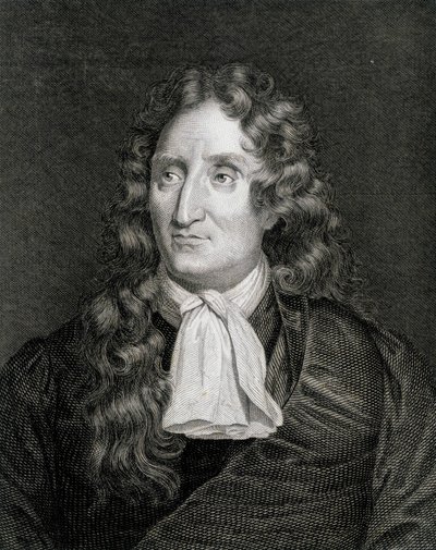 Portrett av Jean de La Fontaine (gravering) av Artist Unknown