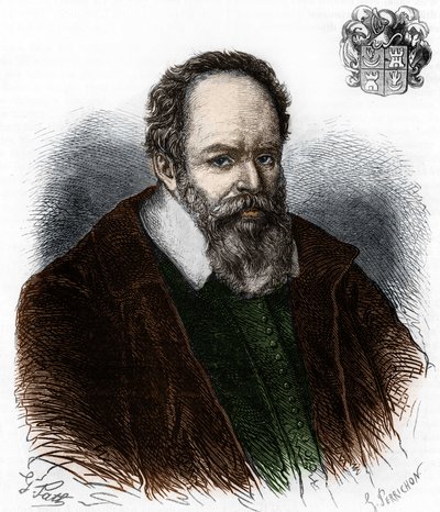 Portrett av Pierre Jeannin 1540-1622. fransk sorenskriver. av Artist Unknown