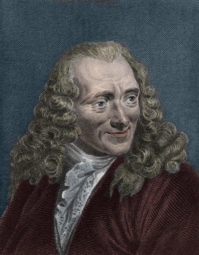 Portrett av Voltaire av Artist Unknown