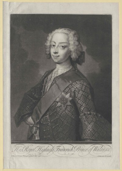 Prins Fredrik Ludwig av England av Artist Unknown