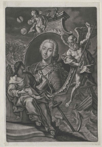 Prins av England Karl Eduard (trykk) av Artist Unknown