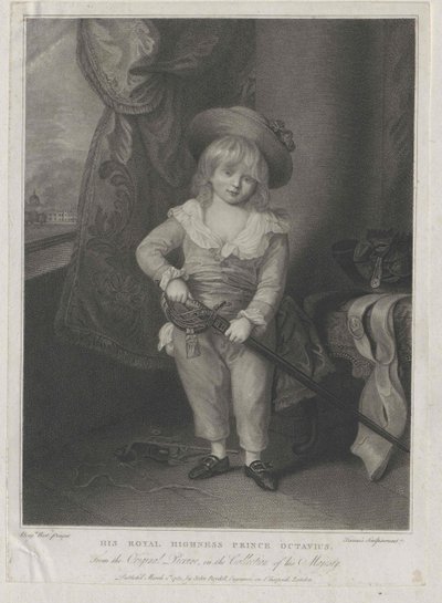 Prins Oktavius av England av Artist Unknown