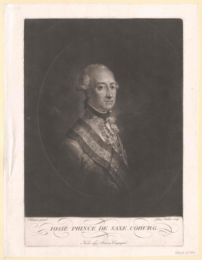 Prins Fredrik Josiah av Sachsen-Coburg-Saalfeld av Artist Unknown