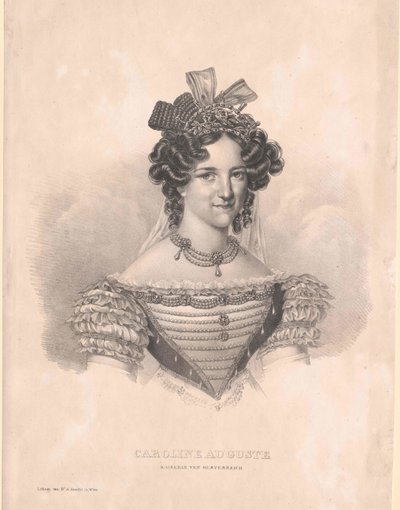 Prinsesse Caroline av Bayern (1792–1873) av Artist Unknown