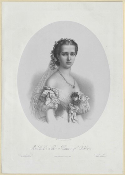 Prinsesse Alexandra av Danmark av Artist Unknown
