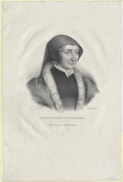 Prinsesse Margaret av Frankrike (trykk) av Artist Unknown