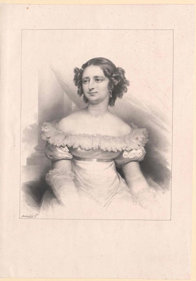 Prinsesse Caroline av Holstein-Sønderburg-Augustenburg av Artist Unknown