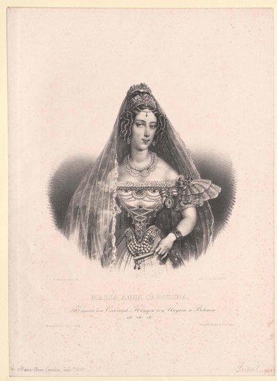 Prinsesse av Savoy-Sardinia Maria Anna av Artist Unknown