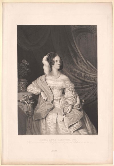 Prinsesse av Savoy-Sardinia Maria Anna av Artist Unknown