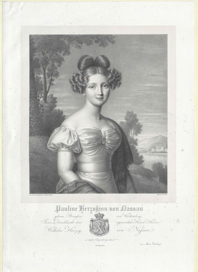 Prinsesse Pauline av Württemberg av Artist Unknown