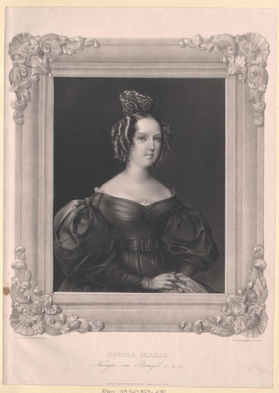 Dronning av Portugal, Maria II av Ære av Artist Unknown