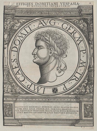 Romersk keiser Domitian av Artist Unknown