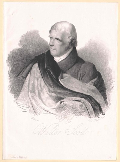 Sir Walter Scott av Artist Unknown