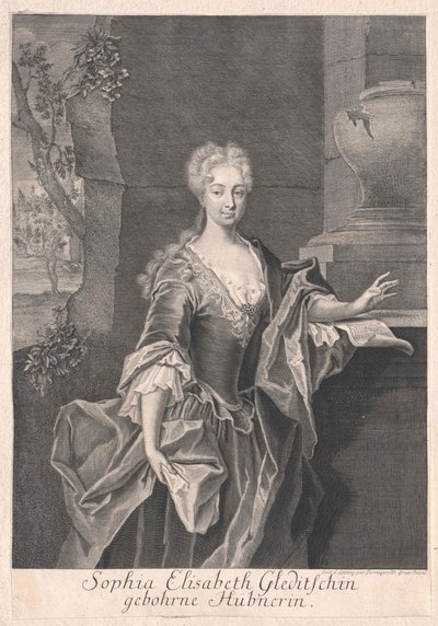 Sophia Elisabeth Hübner av Artist Unknown