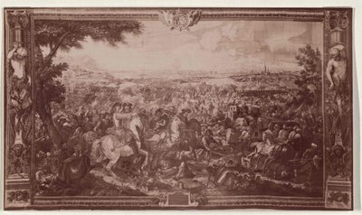 Relieffet av Wien i 1683 - Gobelin-teppe i quot;Ritterstubequot; i det wienske Hofburg-palasset av Artist Unknown