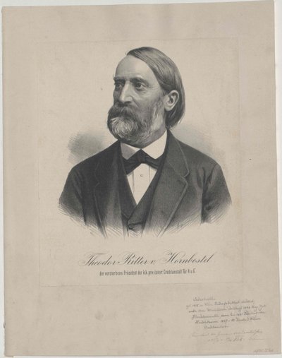Theodor Ritter Hornbostel (trykk) av Artist Unknown