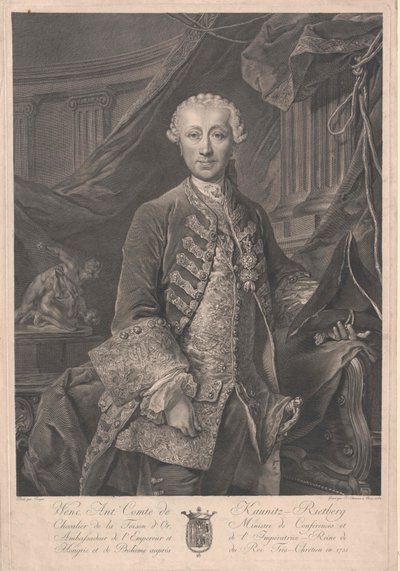 Wenzel Anton, prins av Kaunitz-Rietberg av Artist Unknown
