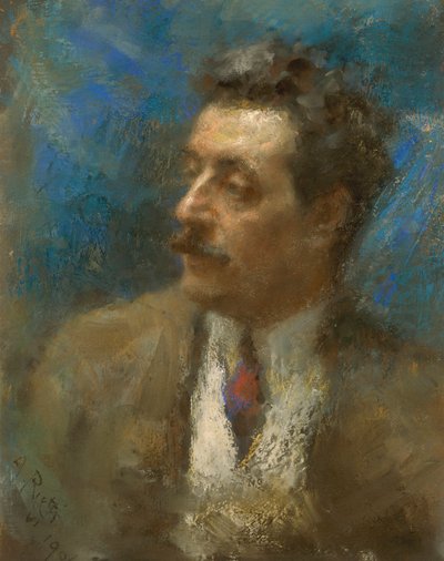 Portrett av Giacomo Puccini av Arturo Rietti