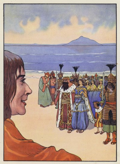 Illustrasjon for Gullivers reiser av Jonathan Swift av Artus Scheiner
